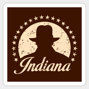 Indianamount distressed Sticker